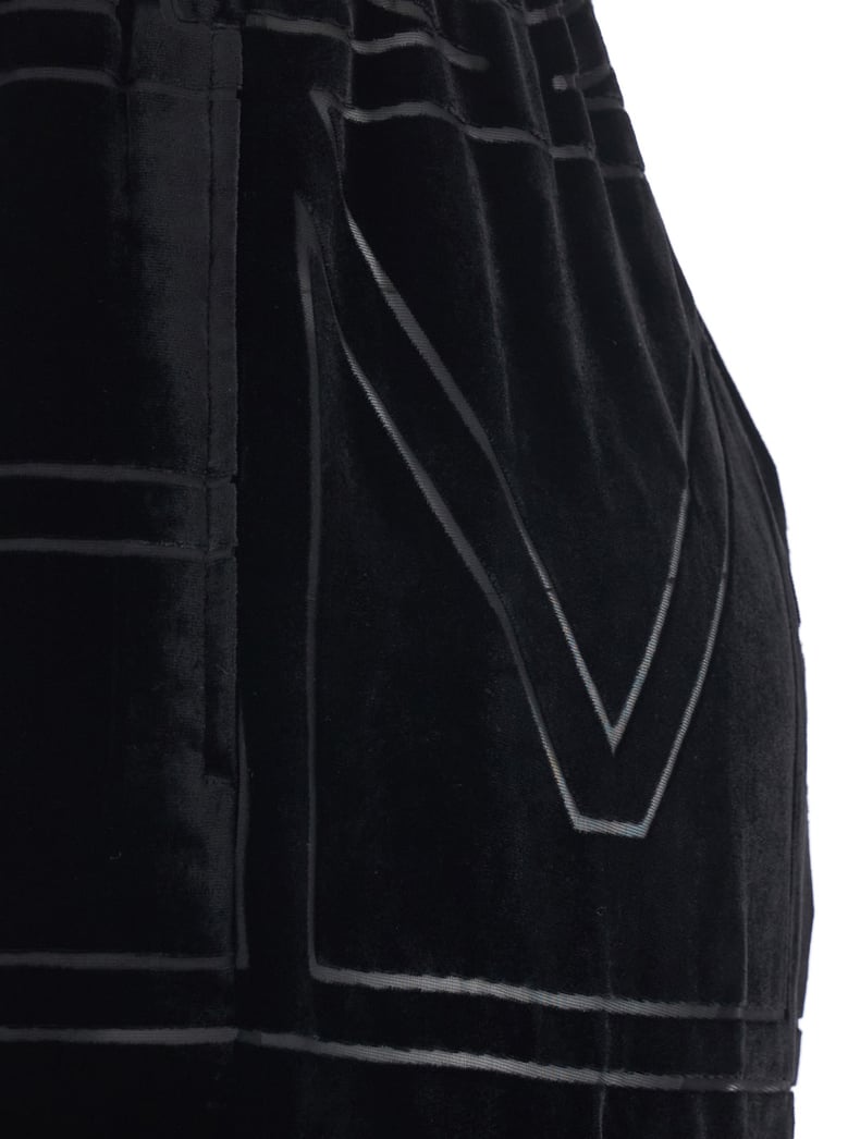 trousers black velvet by Selfnex