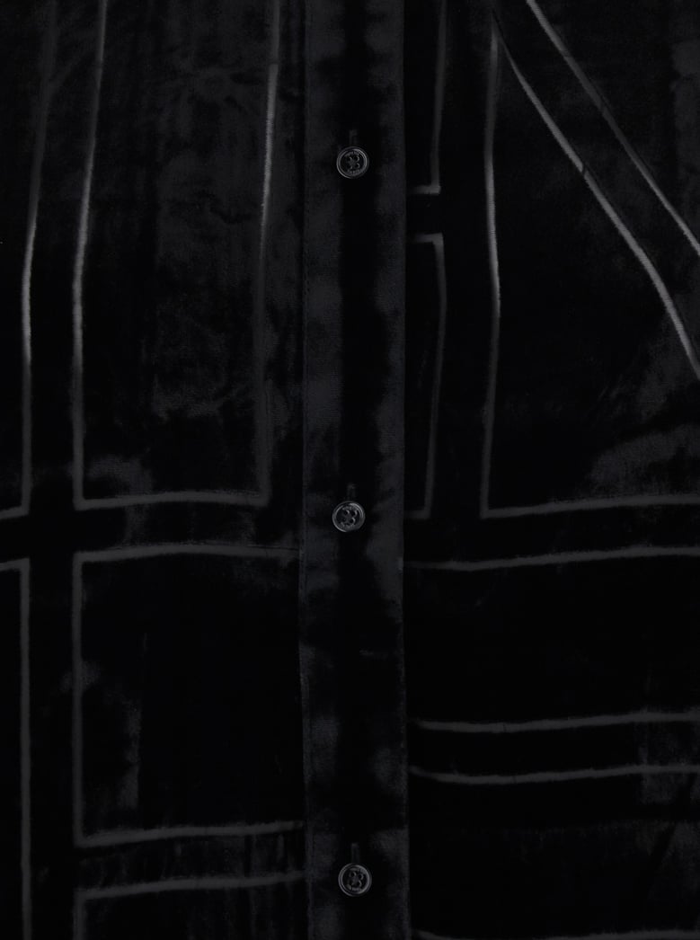 shirt velvet black by Selfnex
