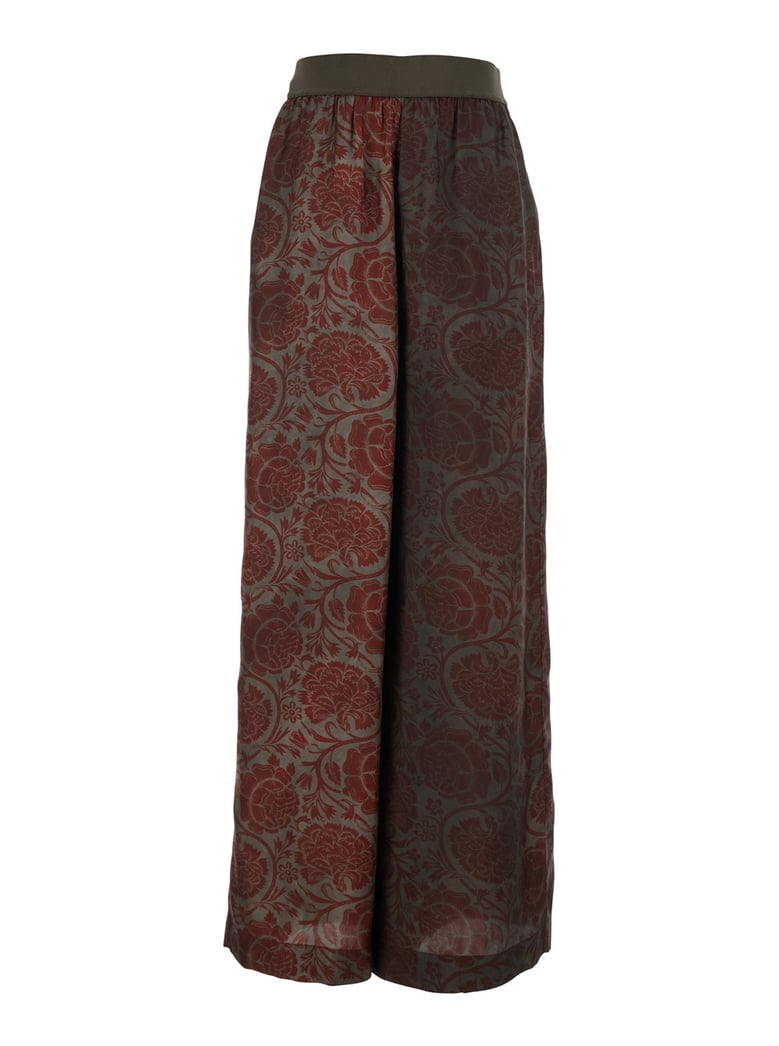 pants pansy red cupro-blend by Selfnex