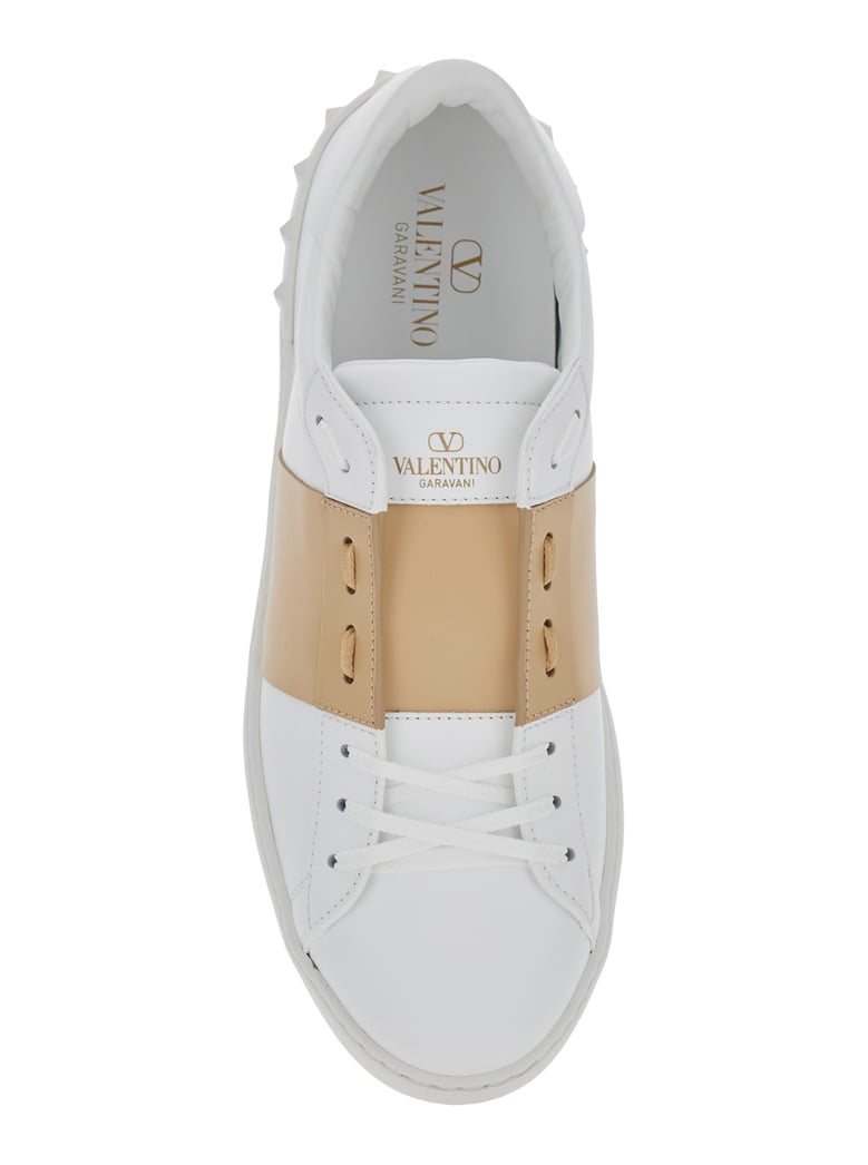 low top sneaker open white leather by Selfnex