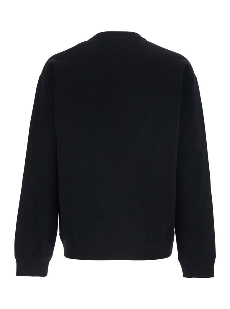 crewneck sweatshirt black cotton by Selfnex
