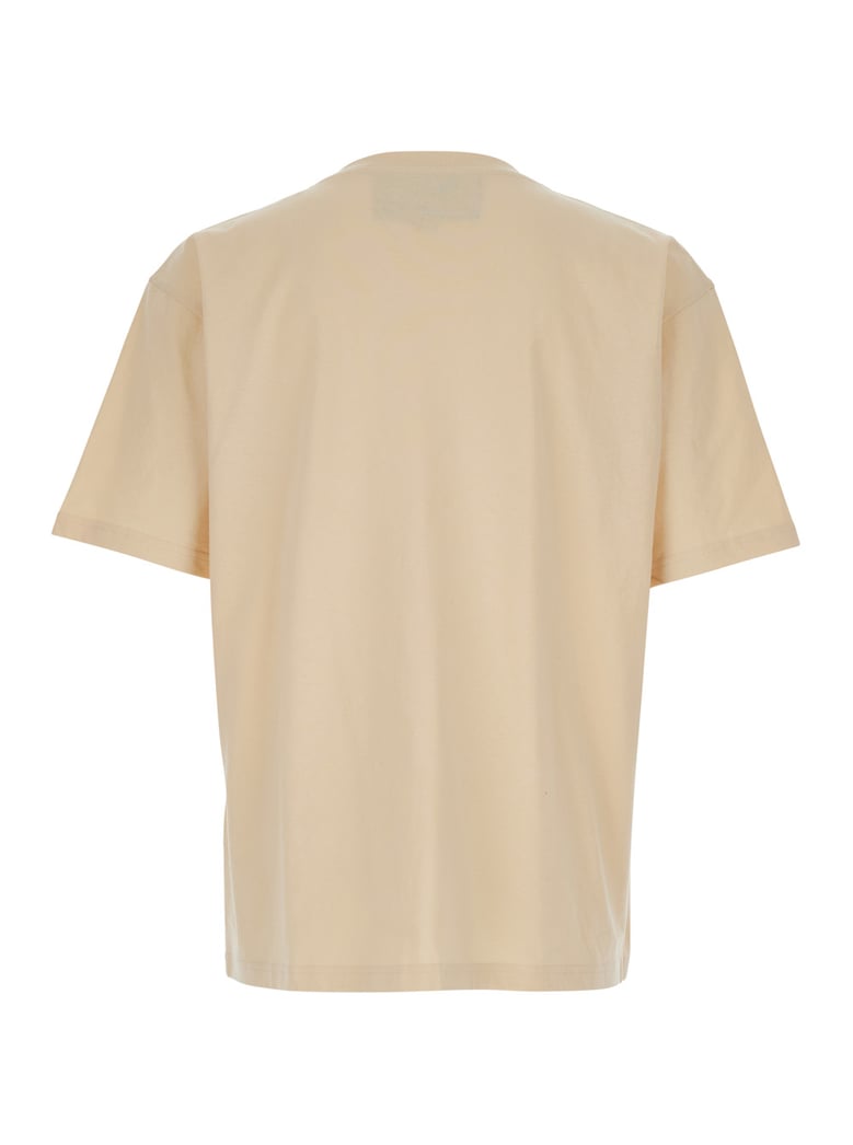 t-shirt beige cotton by Selfnex