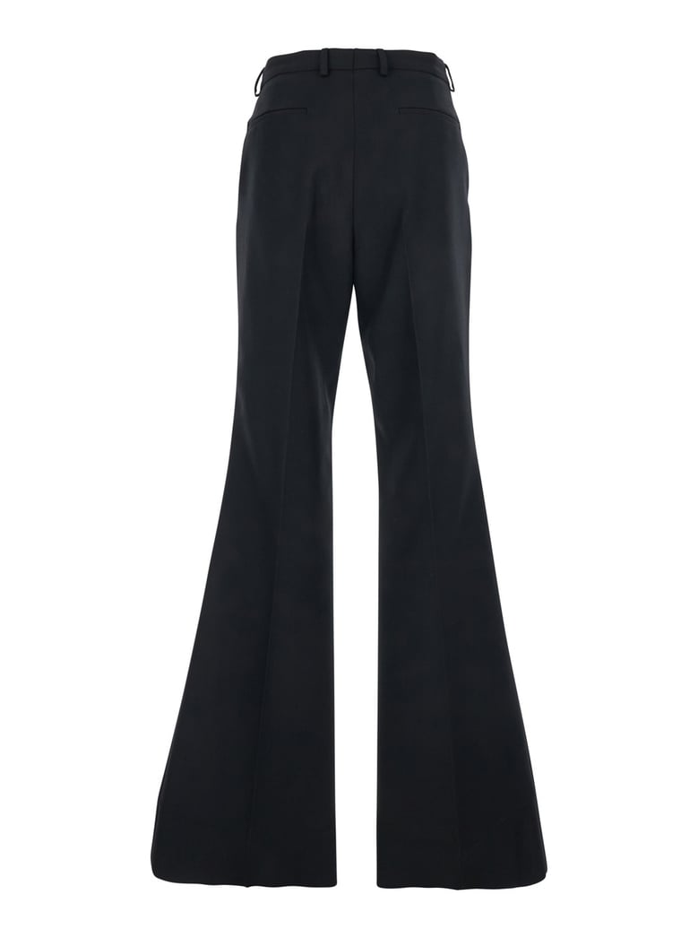 pants, nylon-wool gabardine, black by Selfnex