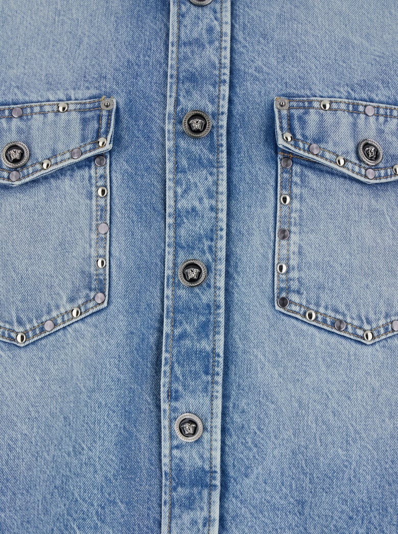 shirt light blue denim by Selfnex