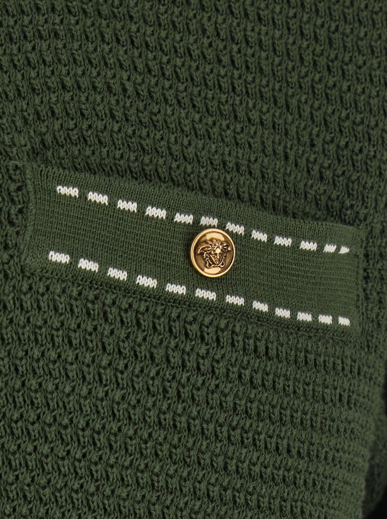 polo shirt crochet green by Selfnex