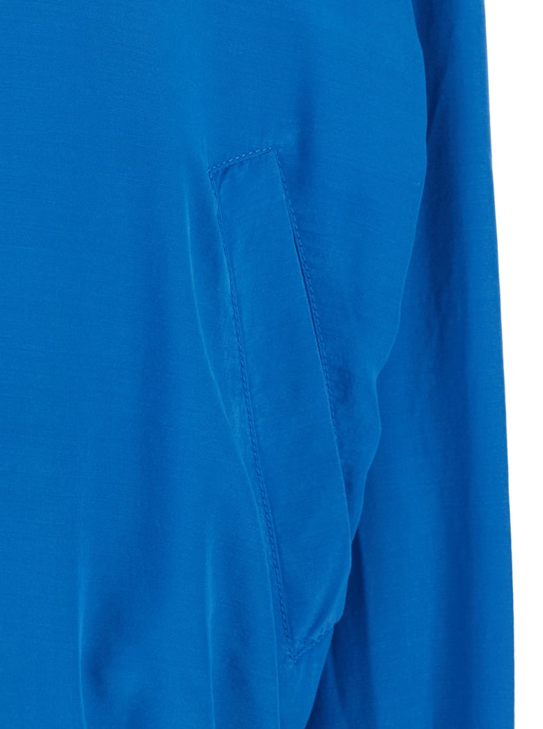 bomber jacket blue silk by Selfnex