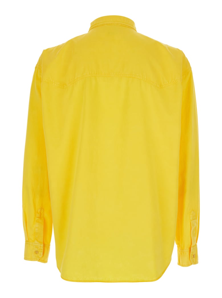 shirt yellow cotton by Selfnex