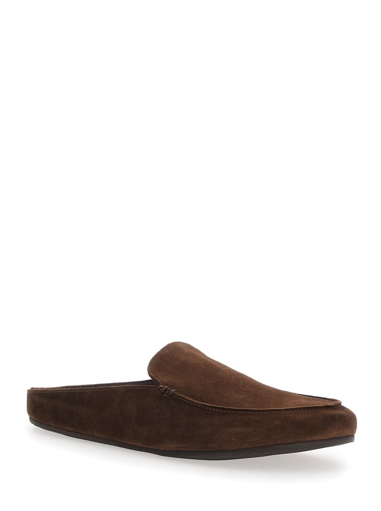 mule camoscio brown suede by Selfnex