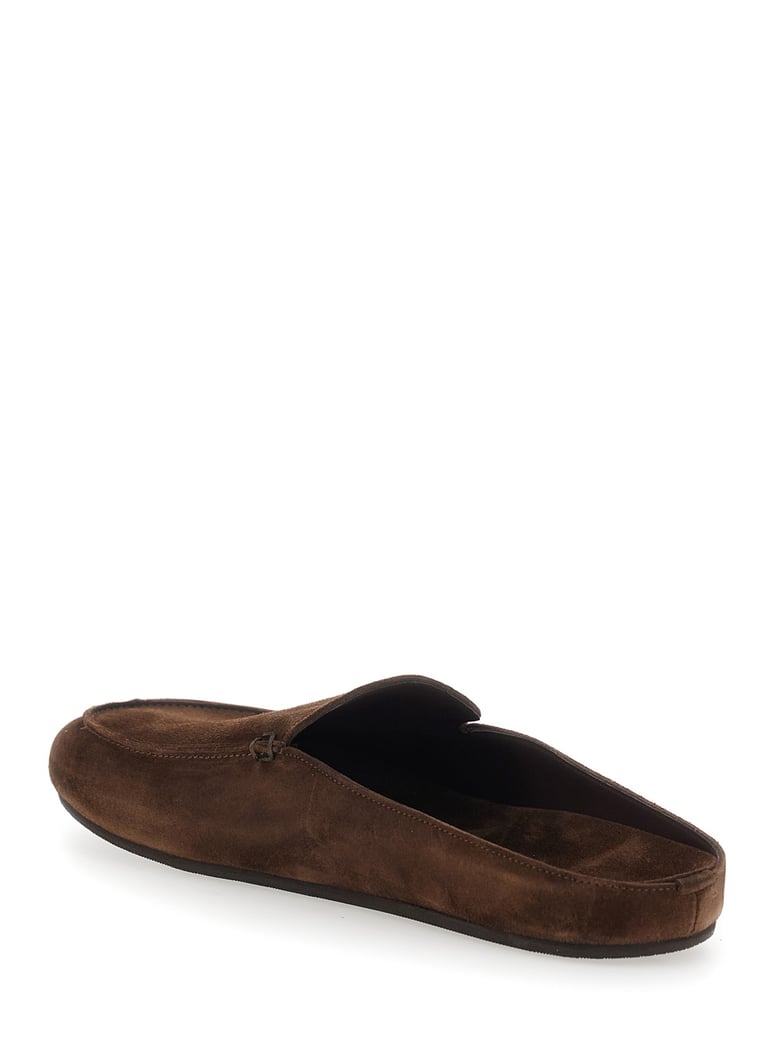 mule camoscio brown suede by Selfnex