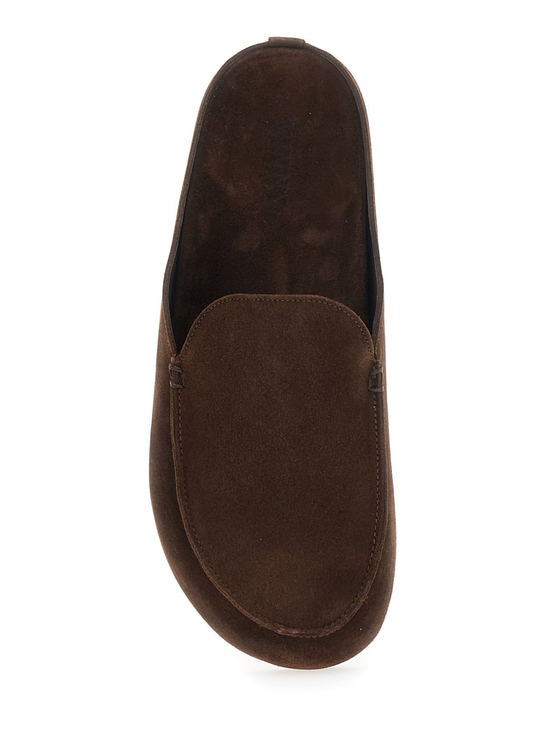 mule camoscio brown suede by Selfnex