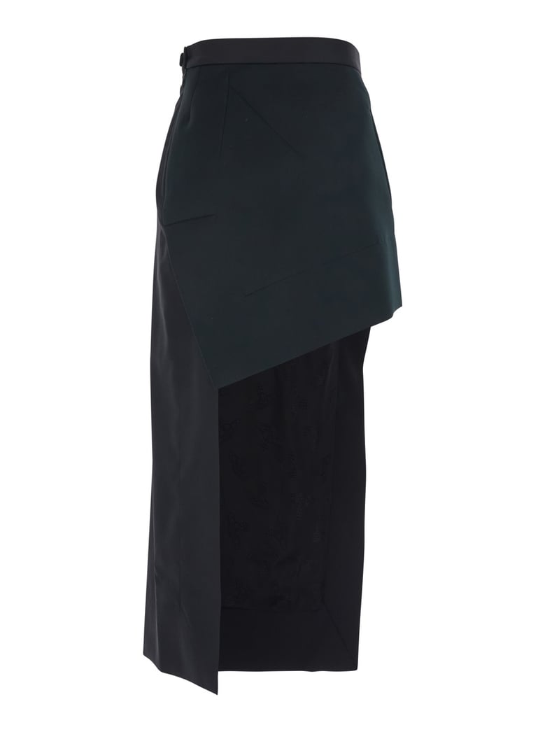 skirt wool black by Selfnex