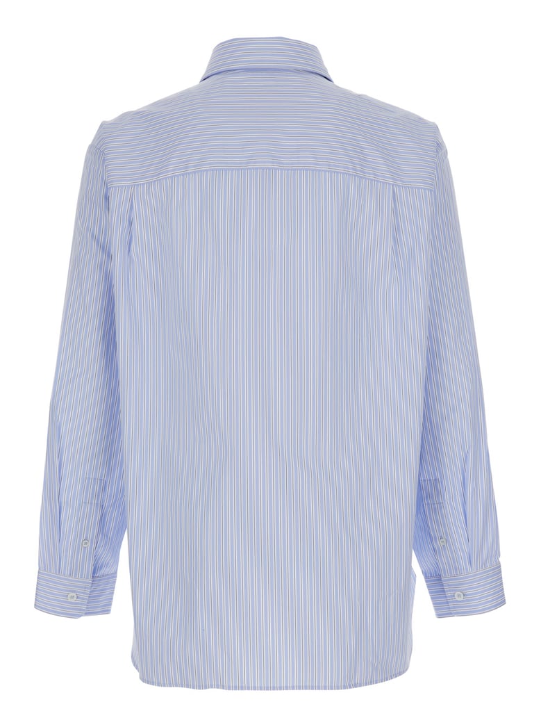 shirt light blue cotton by Selfnex