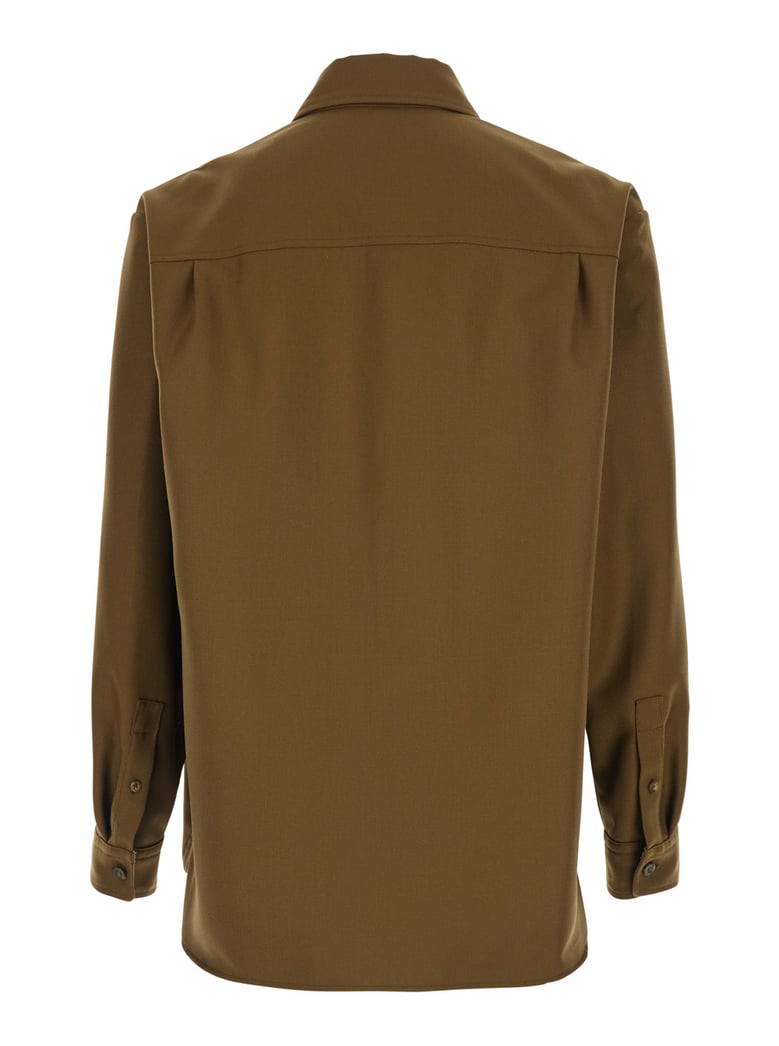 jacket brown wool blend by Selfnex