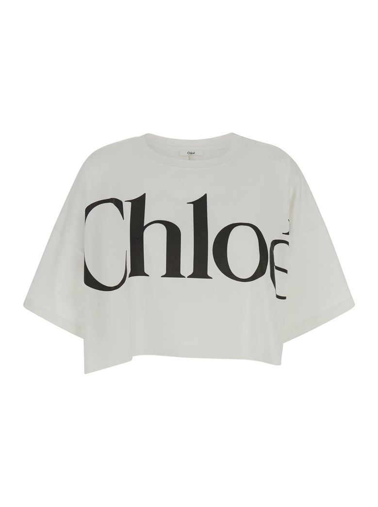crop t-shirt white cotton by Selfnex