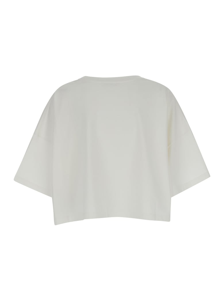 crop t-shirt white cotton by Selfnex