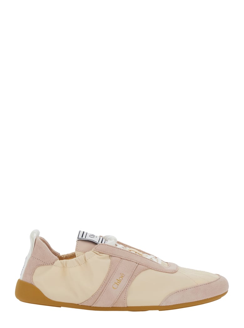 sneakers kick beige fabric by Selfnex