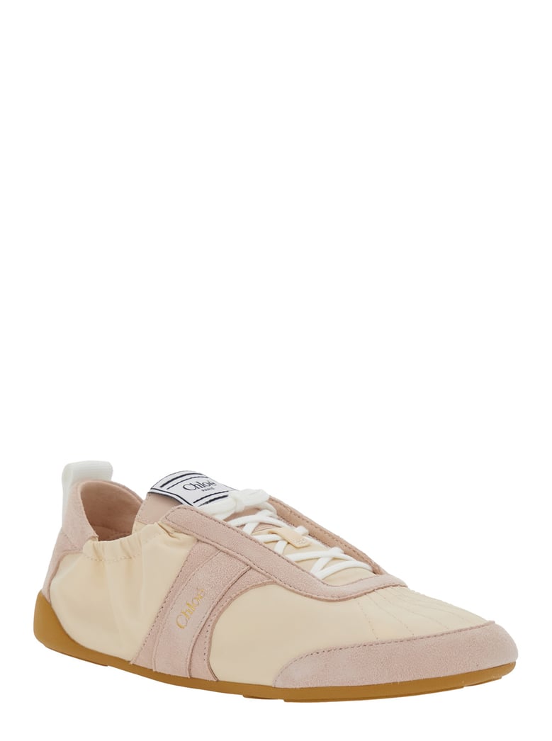 sneakers kick beige fabric by Selfnex