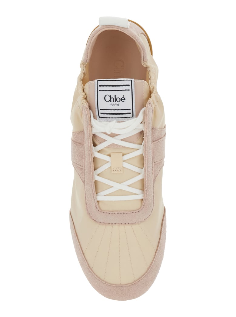sneakers kick beige fabric by Selfnex