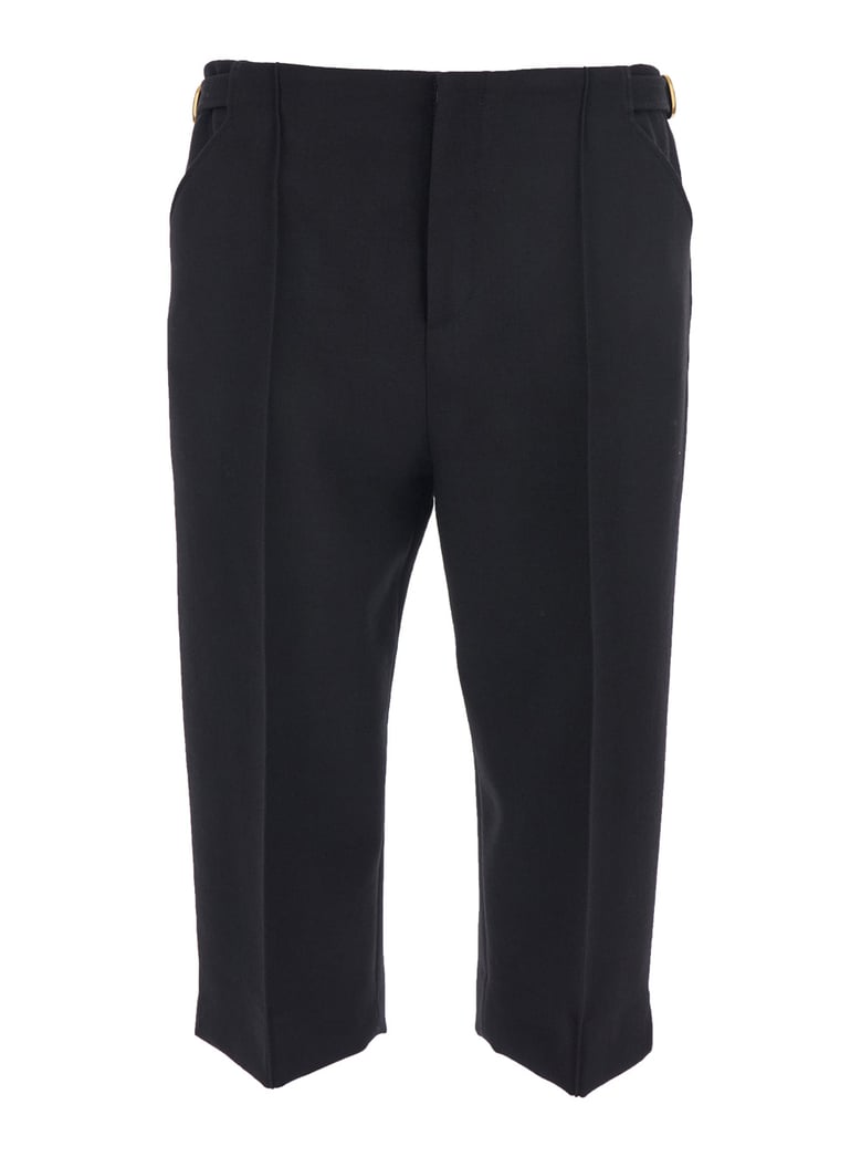 bermuda shorts black wool by Selfnex