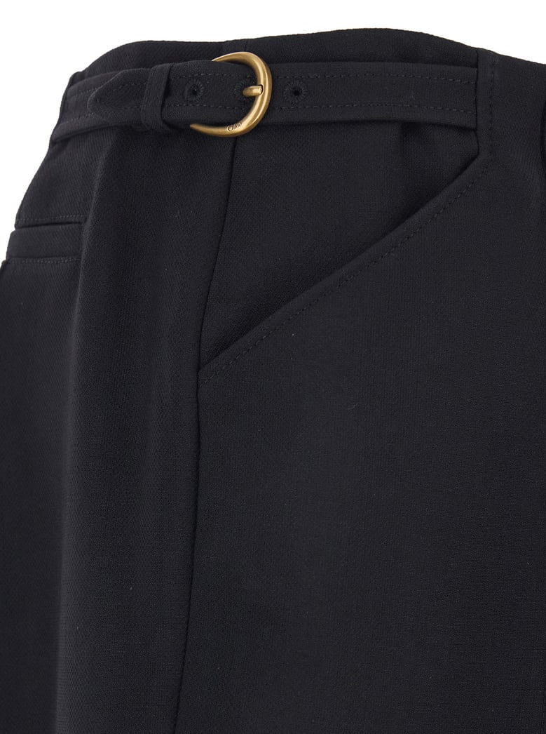 bermuda shorts black wool by Selfnex
