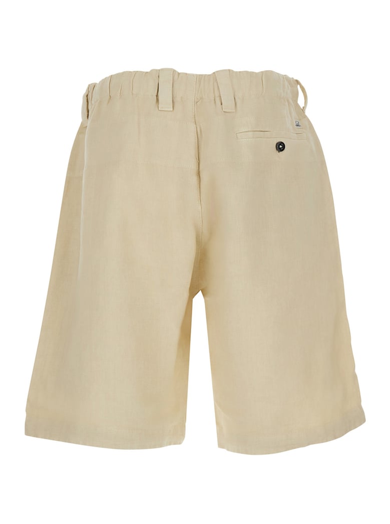 shorts lino beige linen by Selfnex