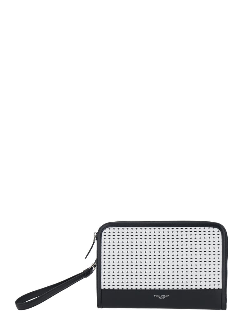 clutch black leather by Selfnex
