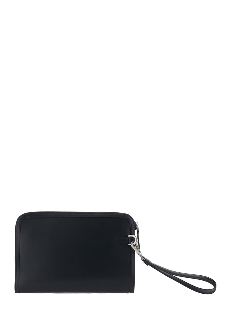 clutch black leather by Selfnex