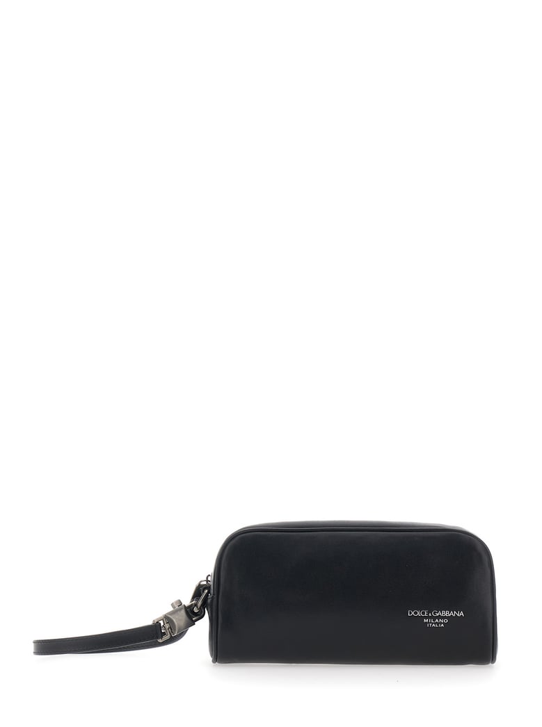 clutch black leather by Selfnex