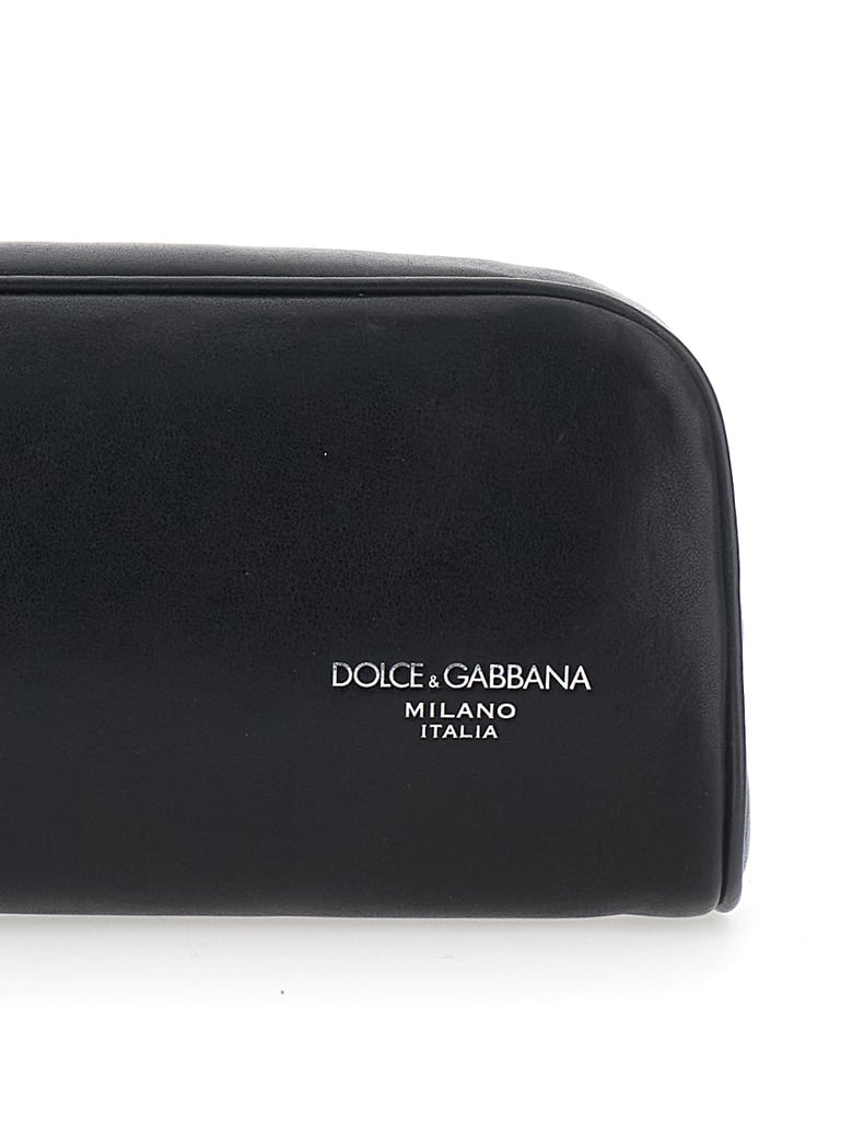 clutch black leather by Selfnex