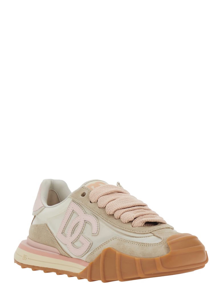 low top sneaker pink suede by Selfnex