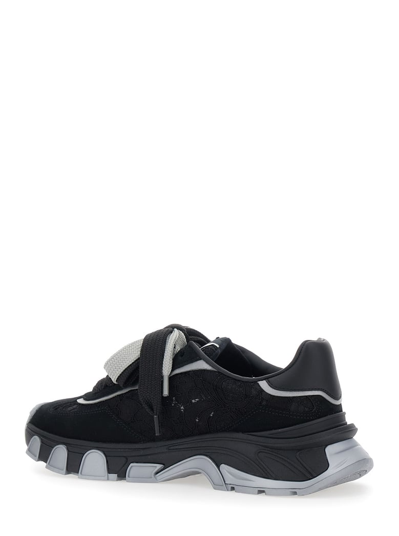 sneakers low top black suede by Selfnex