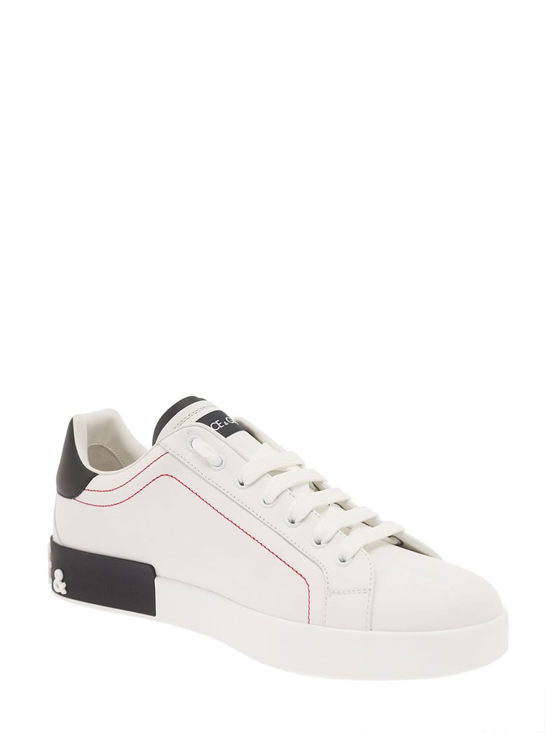low sneakers portofino white leather by Selfnex