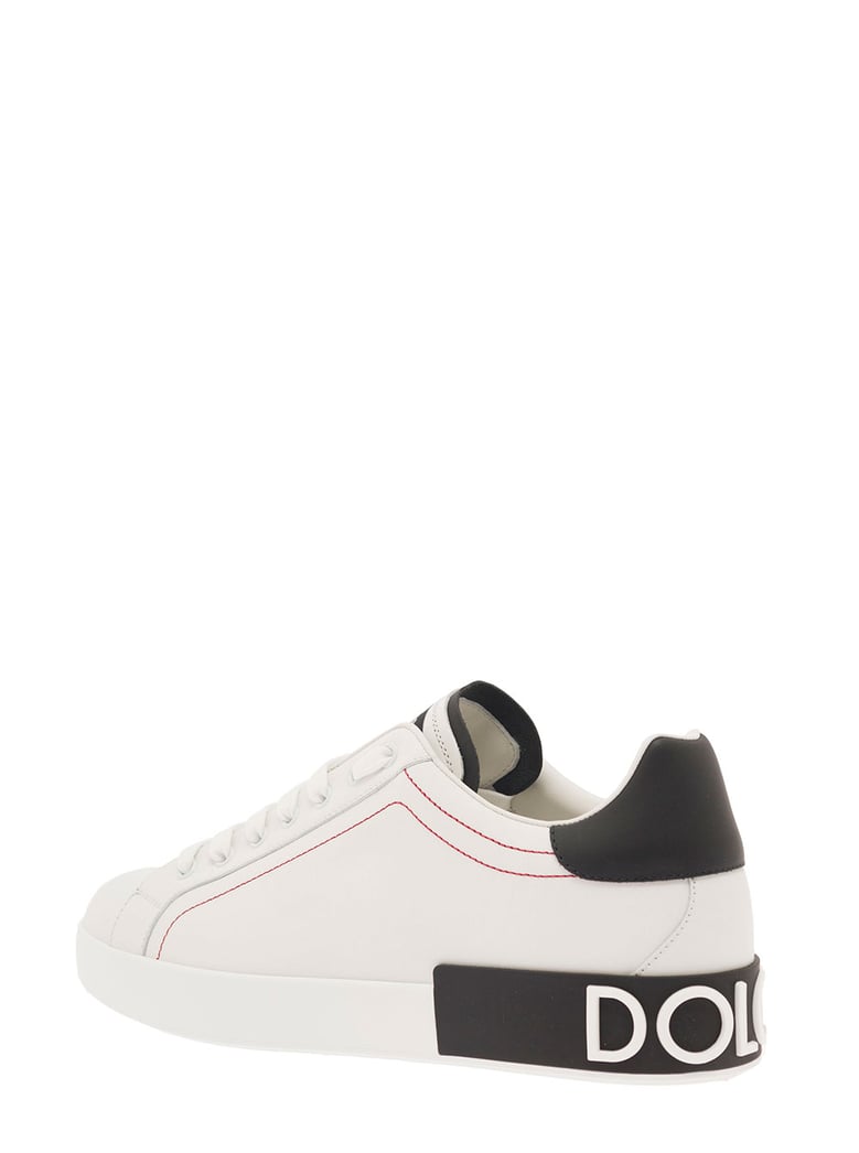 low sneakers portofino white leather by Selfnex