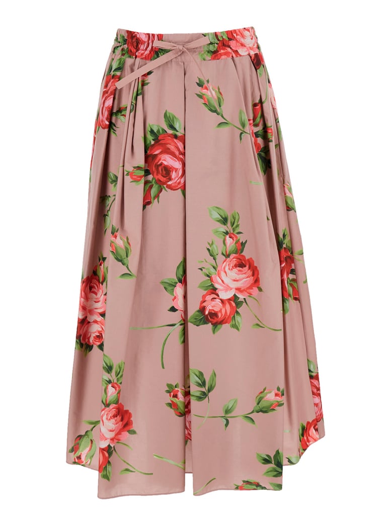 skirt pink cotton by Selfnex
