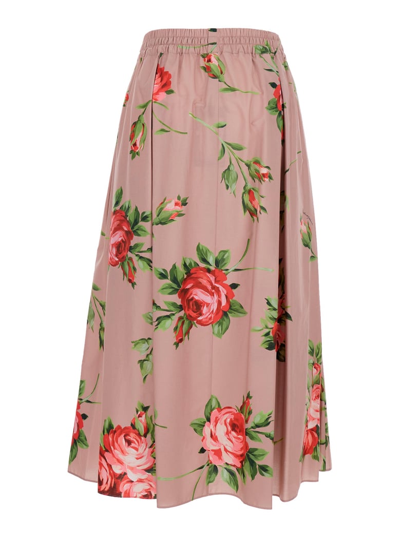 skirt pink cotton by Selfnex