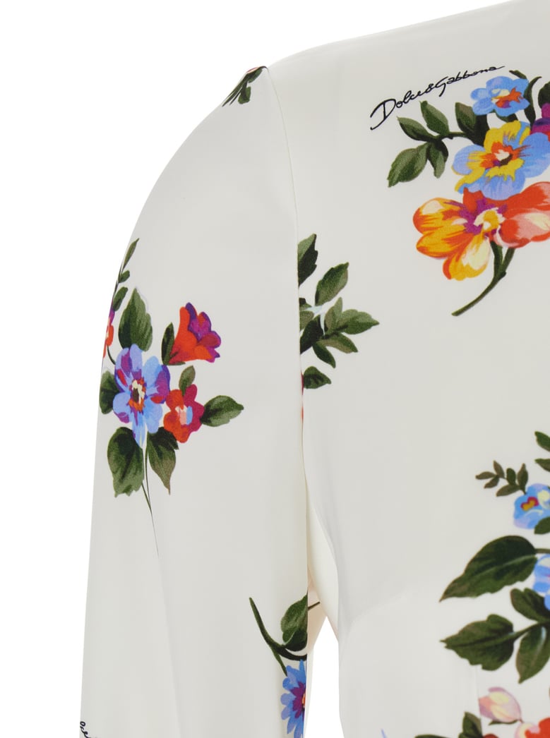 midi dress white silk by Selfnex