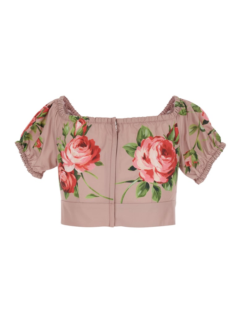 crop top pink cotton by Selfnex