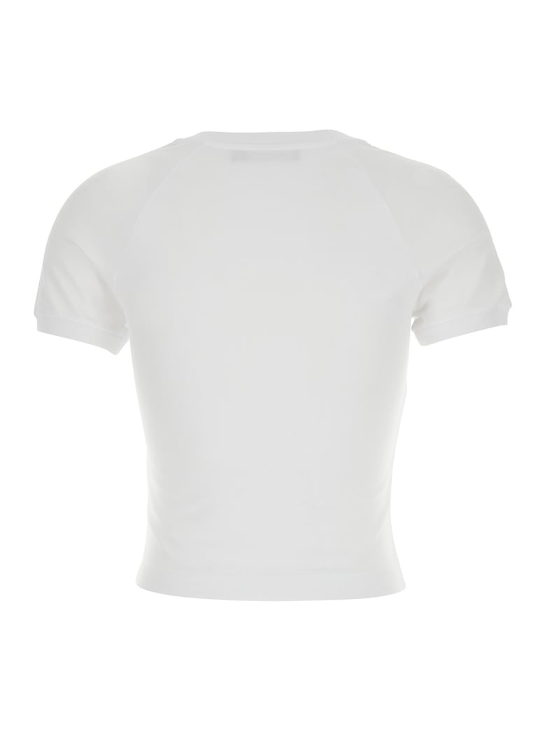crew neck t-shirt white cotton by Selfnex