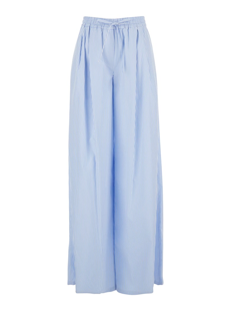 pants light blue striped motif by Selfnex