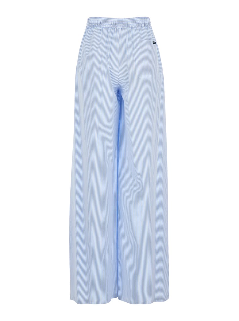 pants light blue striped motif by Selfnex
