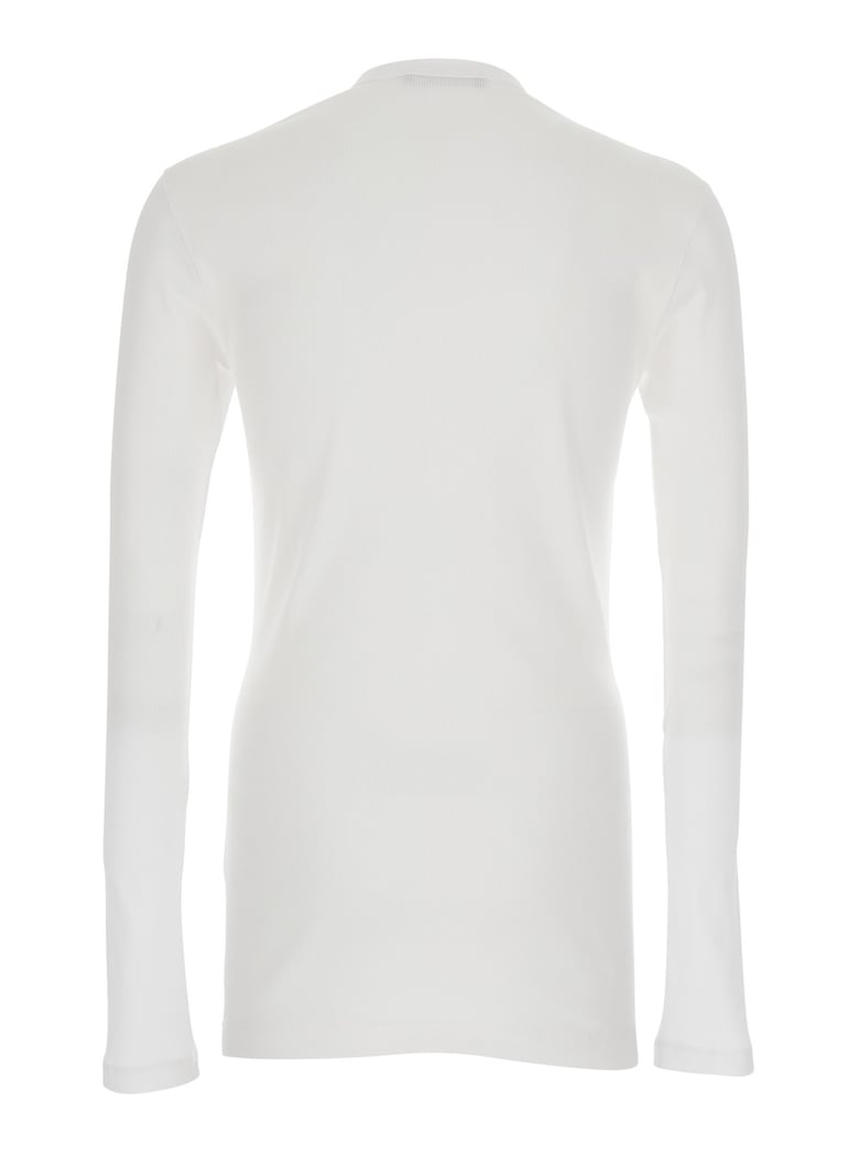 t-shirt serafino white cotton by Selfnex