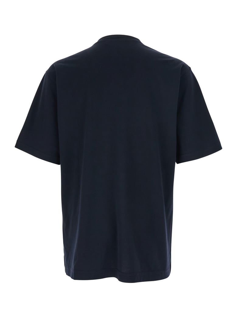 t-shirt with logo embroidery, blue by Selfnex