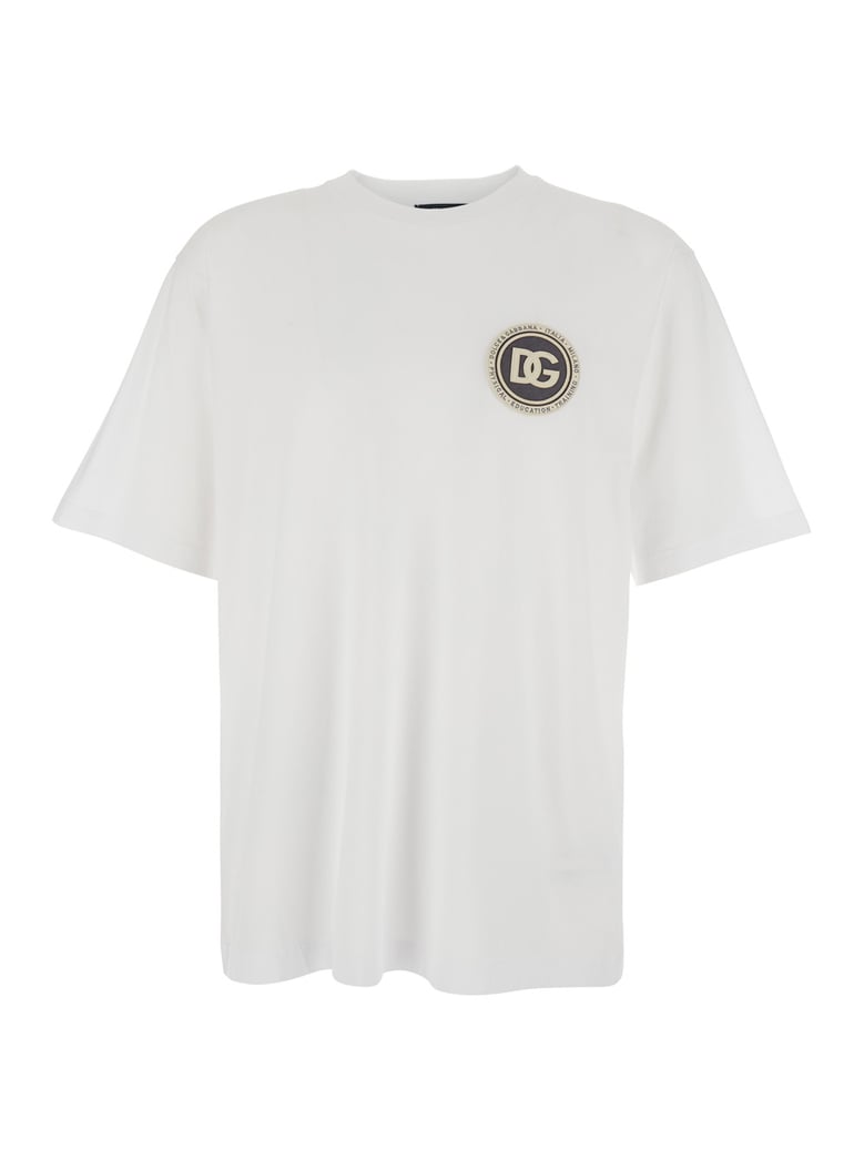 t-shirt crew neck white cotton by Selfnex