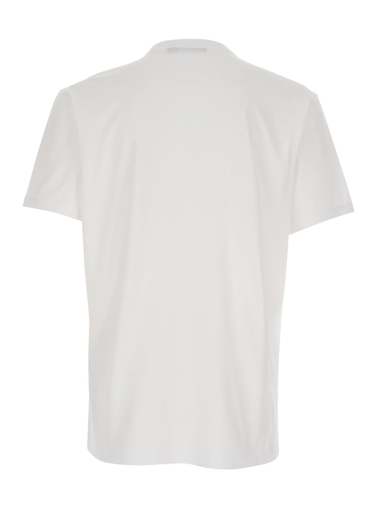 t-shirt with front logo white cotton by Selfnex