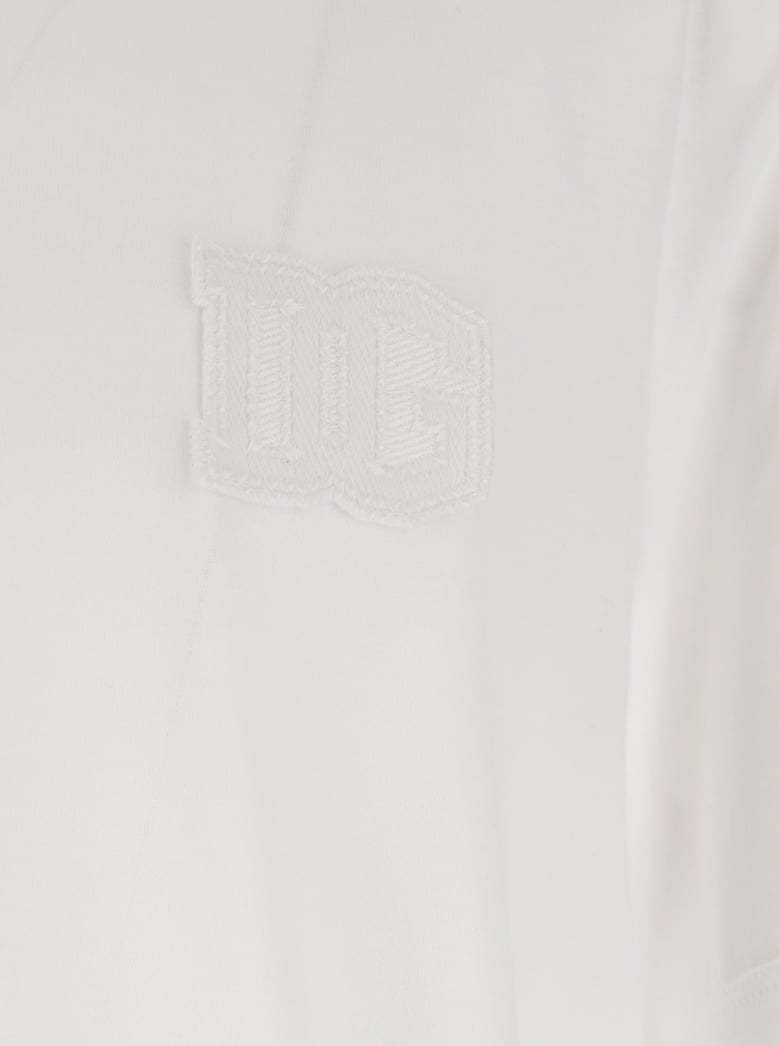 t-shirt with front logo white cotton by Selfnex