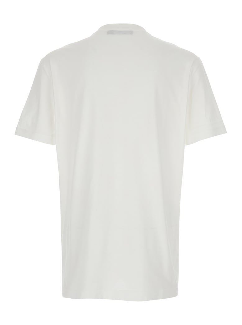 crew neck t-shirt white cotton by Selfnex