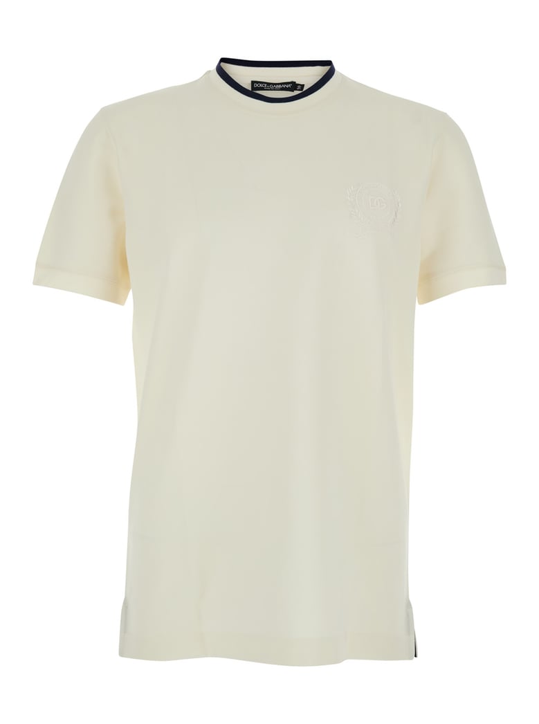 t-shirt crew neck white by Selfnex