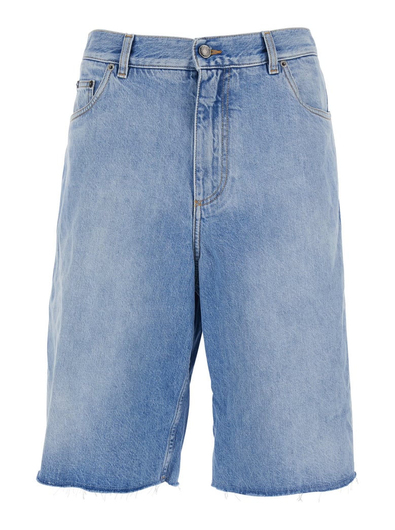 bermuda shorts light blue denim by Selfnex