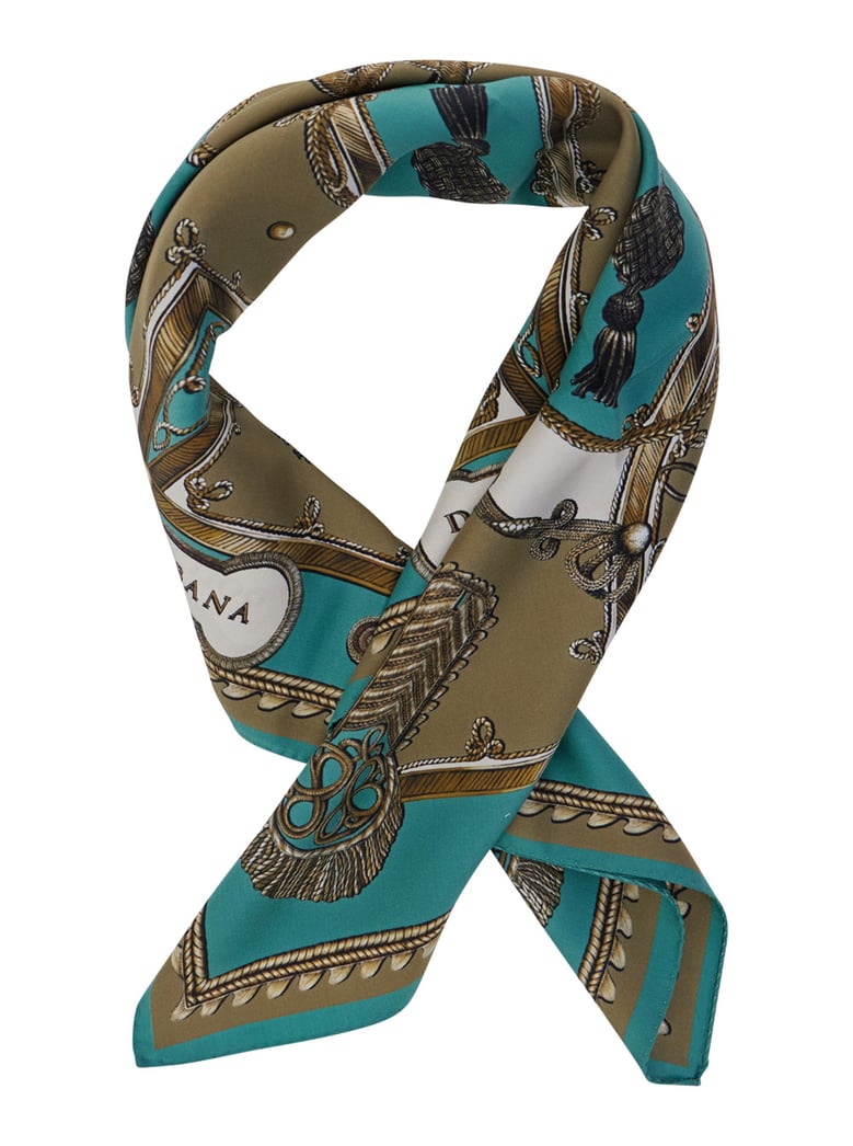 silk scarf green by Selfnex