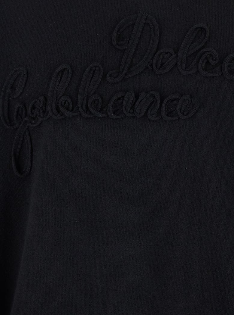 crew neck sweater black wool by Selfnex